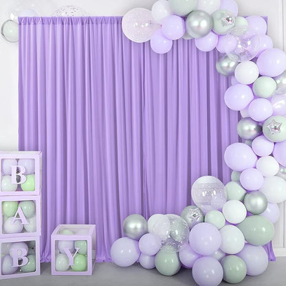 AK TRADING CO. 10 feet x 10 feet Polyester Backdrop Drapes Curtains Panels - Image 5