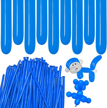 Blue Long Balloons Premium 260 Twisting Animals Magic Balloons by ZBYDNG