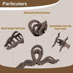 Large Wave Claw Clips for Thick Hair, 5-Pack 5.5“ Non-Slip Matte Hair Clips for Women, Big Hair Clips for Thick Hair (Ombré)