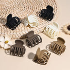 DEEKA Hair Clips Small Claw Clips 8 Pack Double Row Teeth Clips for Thin Hair 1.6" Matte Hair Accessories for Women and Girls