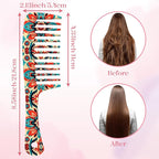Wide Tooth Comb,Effortless Tangle Removal for Curly, Wet, Long Hair Wet,Cute Aesthetic Design for Women Men and Girls (Orange-15)
