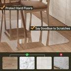 Area Floor Mat for Home, 8'×10' Large Transparent No Slip Waterproof Vinyl Area Rug for Living Room, Spill Resistant Hard Floor Protector Cover, Easy Clean Splat Mat for Under High Chair
