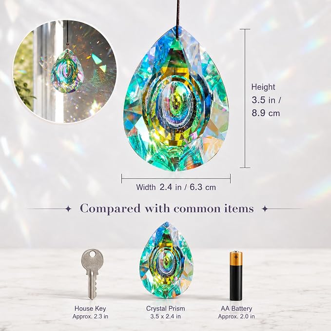 89mm/3.5in Hanging Chandelier Crystals Prism - Image 2