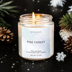 Natural Amor Christmas Spa Gifts for Women and Men,6 pcs Self Care Box Including Candle, Bath Salt, Socks, Thank You Gift