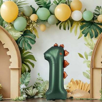 Dinosaur Number 1 Balloon, 30 Inch Birthday Party Decorations - Image 2