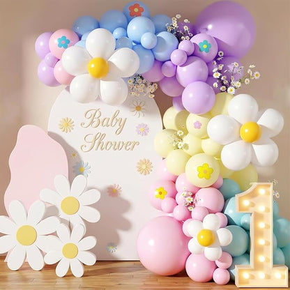 Daisy Balloon Garland Arch Kit - Image 4