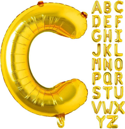 Lovoir 40 Inch Large Gold Letter C Balloons Big Size Jumbo Mylar Foil Helium by Lovoir