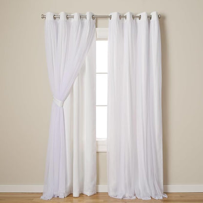 TOWN & COUNTRY LUXE Talia Double Layer Indoor Curtains, Sheer and Room by TOWN+%26+COUNTRY+LUXE