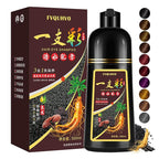 Dark Brown Hair Dye Shampoo 3 in 1 for Men Women, Natural Hair Color for 100% Gray Coverage, Brown Colors in 10-15 mins, Shampoo Para Canas 16.9 Fl Oz (Dark brown)
