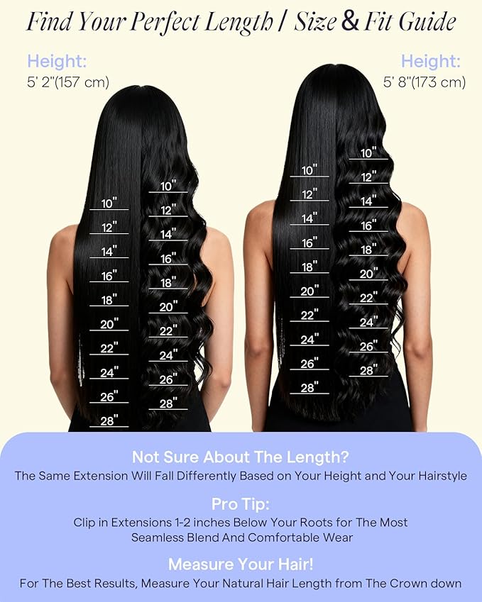 Full Shine Black Clip in Hair Extensions Human Hair 150 G 22 Inch Black Extensions Clip in for Festivals for Hairstyles 7 Pcs