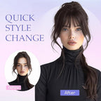 Hairro Clip On Bangs Human Hair Bangs Hair Clip In Bangs 3D 360°Cover Topper With Bangs Wispy Air Bangs Hair Pieces Fake Bangs For Women 8 Inches 10g #06 Light Brown