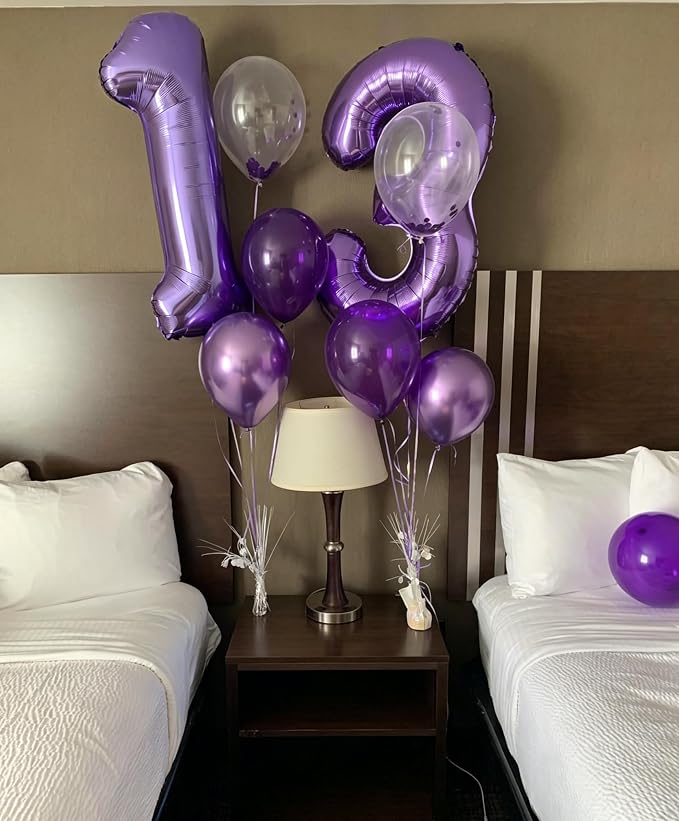 29 Balloon 40 inch Purple Number Balloons - Image 4