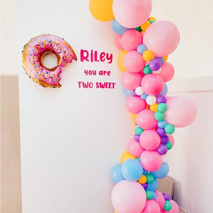 Voircoloria 130pcs Pink Balloons Garland Arch Kit, 18 12 10 5 Inch | - Image 7
