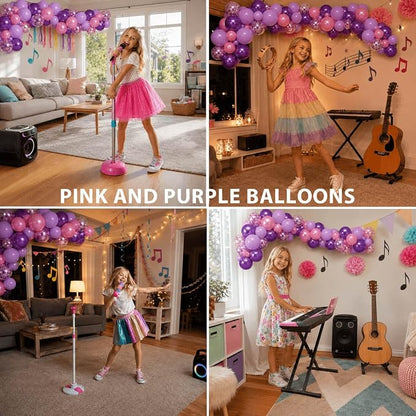 Pink and Purple Balloons Different Size 12 5 inch - Image 4