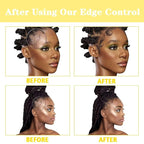 8.25 OZ Edge Control Wax for Women, Non-greasy Edge Smoother for Back Hair Extreme Hold Pack, Water-based Gel for All Hair Types, No Flaking, Extra Hold (Pineapple)