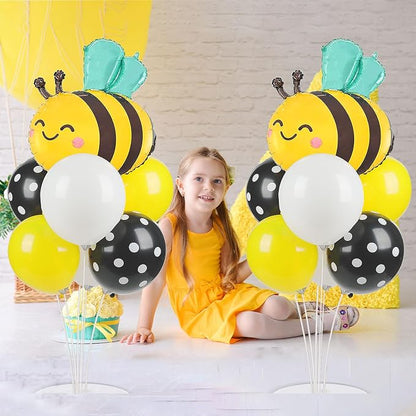 4 Sets Bee Baby Shower Party Balloons Stand Kit - Image 5