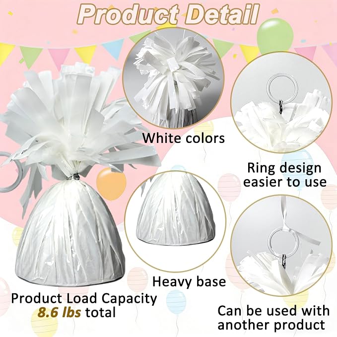 FUBININA 12 Pcs Balloon Weight Metallic Anchor - Image 2