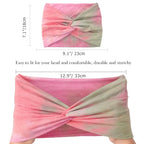 DRESHOW 4 Pack Turban Headbands for Women Wide Vintage Head Wraps Knotted Cute Hair Band Accessories