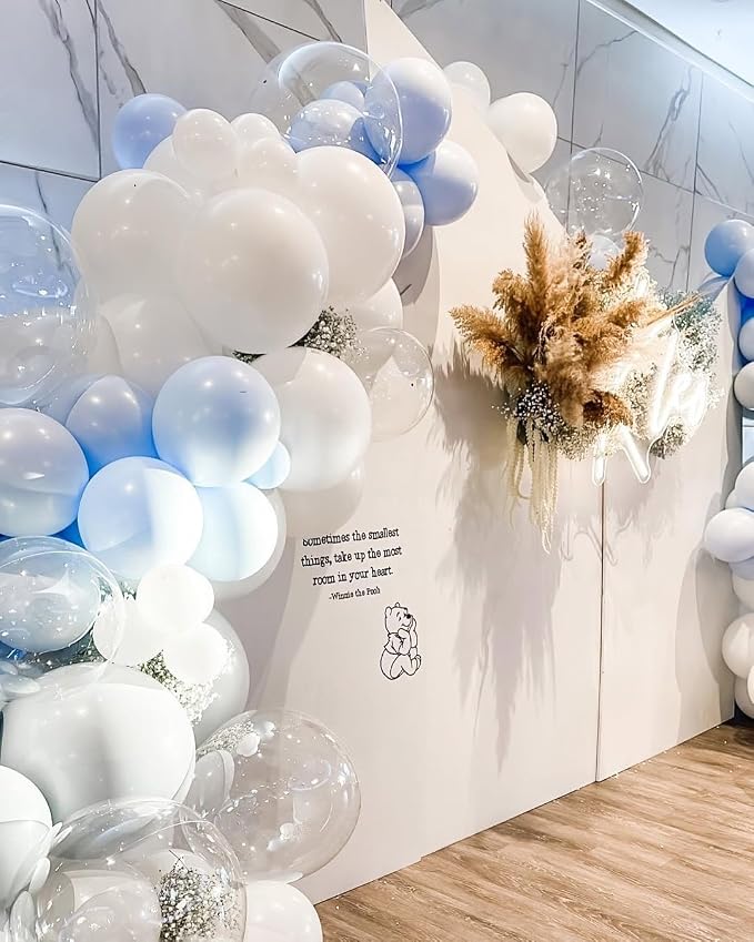 200Pcs Blue and White Balloon Garland Arch Kit - Image 3