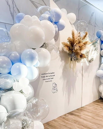 200Pcs Blue and White Balloon Garland Arch Kit - Image 3