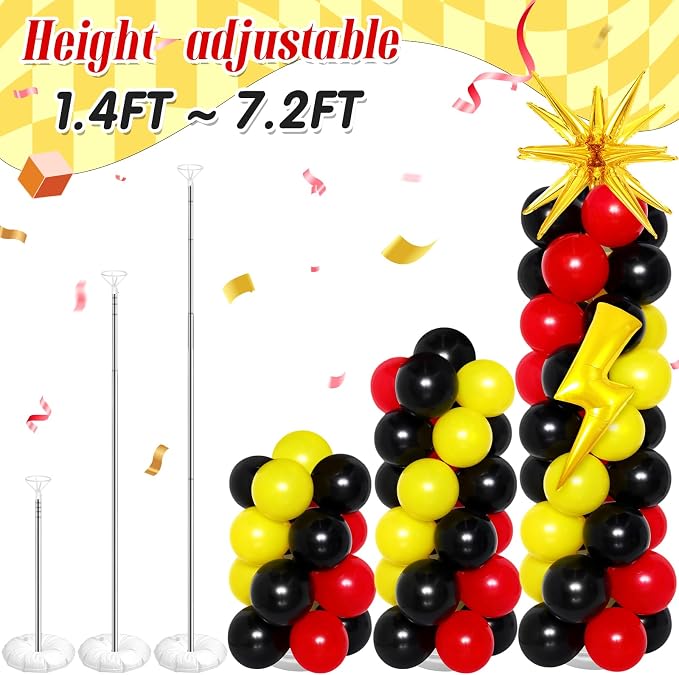 Seematn 2 Set Cartoon Theme Balloon Column Stand Kit - Image 7