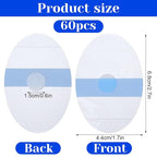 60 PCS Ear Covers, Large Size Upgarde Silicon-Gel Material Ear Covers with Cotton Ball Waterproof Ears Protection Disposable Ears Plugs for Adults and Babies Shower Bath Hair Washing Swimming