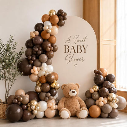 Brown Balloons 12 Inch Dark Light Brown Coffee Tan Beige Gold Latex Balloon | - Image 8