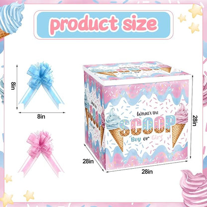 AmazingSpark 28in Giant Gender Reveal Gift Box - Image 2
