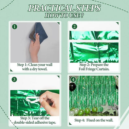 DECOCKRAT 3 Pack Foil Fringe Backdrop - Image 2