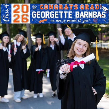 Graduation Congratulations Banner Decorations, 2026 Personalized Graduation - Image 8