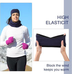SATINIOR 12 Pcs Winter Neck Gaiters Fleece Neck Warmer Drawstring Thermal Face Scarf Ear Warmers Headband Head Wrap Ear Muff