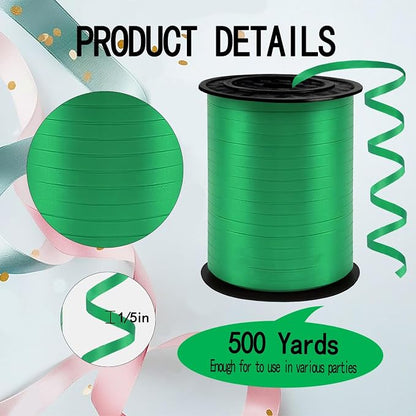 Green Curling Ribbon, 500 Yards Ribbons - Image 2