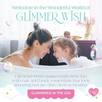 Glimmer Wish Mermaid Detangling Hair Brush for Kids - Anti Frizz and Anti Static - Soft and Long Bristles to Detangle With Ease - Gentle on Hair Kids Hair Brush