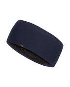 DANISH ENDURANCE Merino Wool Headband, with Thermal Inner Fleece, for Men and Women, Unisex, Dark Navy, M/L