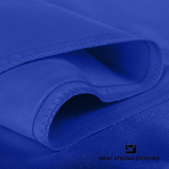 BLISSFORD Royal Blue Satin Pillowcase with Zipper, for Hair and Skin Care, Feels Soft and Cool Like a Silk Pillowcase, Satin Pillow Cases 2 Pack, Slik Pillow Cover, King Size - Set of 2