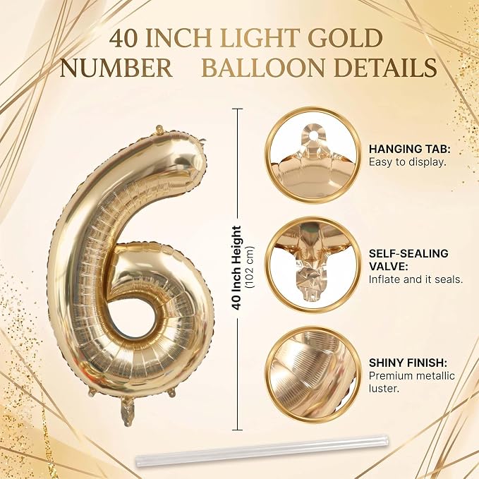 White Gold Number 16 Balloon 40 Inch, Sweet Sixteen Foil Decoration | Elegant - Image 4