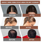 2 Pack Root Cover Up Powder, Medium Brown - Long-lasting Gray Hair Root Concealer for Hairline, Beard Line, Eyebrow, Instantly Covers Thinning Grays, Touch Up Hair Color for Travel