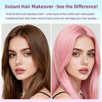 Pink Hair Spray, Temporary Hair Color Spray for Women, Men, Kids, One-Time Use Washable Hair Dye, Natural Hair Color Wax for Christmas, Hallowen, Cosplay, Festival Party Costume Makeup, DIY (Pink)