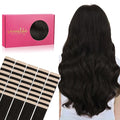 Wennalife Tape in Hair Extensions Human Hair, 40pcs 100g 24 inch Dark Brown Hair Extensions Real Human Hair Straight Tape in Extensions Invisible Human Hair Extensions Reusable Real Hair Extensions