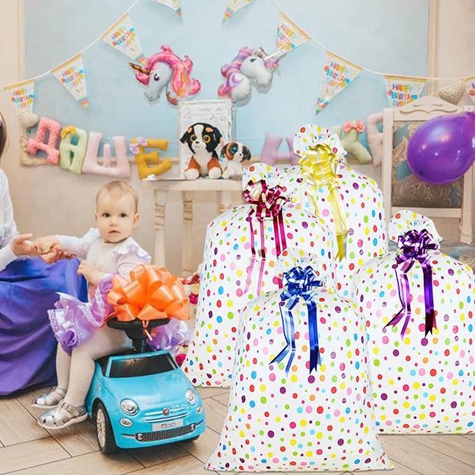 4 Pcs Large Gift Bags Oversized Plastic Storage Bags 48"x 36" - Image 9