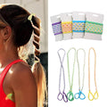 4 Pcs Spiral Hair Ties for Women & Girls, Rip Tie Hair Ties for Longhair, Elastic Braided Ponytail Holder, Tangle-Free, Effortless Styling for Gym, Running, Cycling, Surfing, Sports, Bright Color