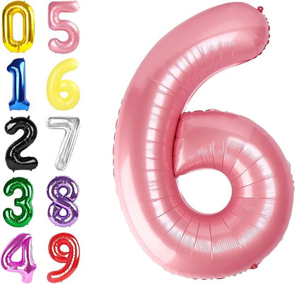 Number 5 Balloon 40 Inch Pearl Pink Balloon by Argthjy