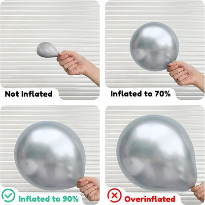 Silver Balloons, Baby Shower, Anniversary, Graduation, Wedding Decorations - Image 6