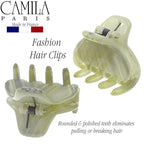 Camila Paris CP3199 French Hair Clip for Women, Small 1 inch Set of 2 Green Girls Hair Claw Clips Jaw Fashion Durable and Styling Hair Accessories for Women, Strong Hold No Slip Grip, Made in France