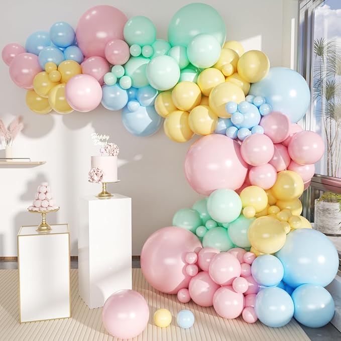 MEBAY Pastel Balloon Garland Arch Kit by MEBAY