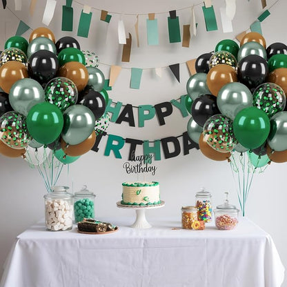 Paready Green and Brown Balloons - Image 4