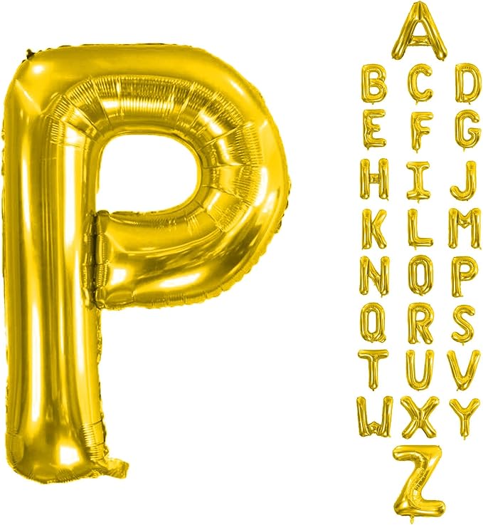 Letter Balloons Gold 40 Inch P Large Giant Big Foil Mylar Balloon | by Unknown