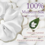 OLESILK Silk Scrunchies Oversized 100% Mulberry: Large for Women& Girls Long Thick Hair, Soft Smooth for No Damage Hair Care Sleeping