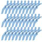 30 Pack Blue Alligator Hair Clips for Styling Sectioning Large Salon Pro Hair Clips for Barber Hair Coloring, Cutting, Sectioning Big Gator Clips Hair Styling Accessories for Women Men