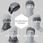 SATINIOR 6 Pcs Spandex Dreadlock Caps, Unisex Elastic Head Wraps for Long Hair, Dread Headbands with Tubes - 6 Deep Colors